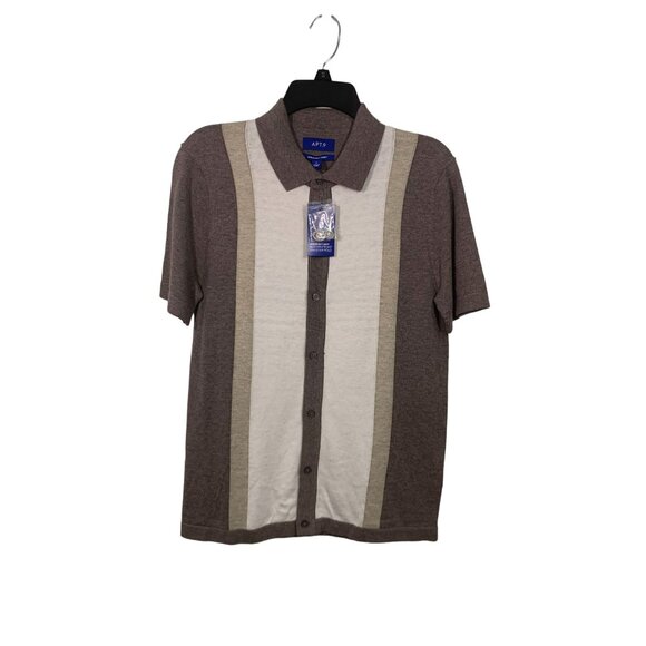 Apt. 9 Seriously Soft Button-Front Sweater Polo Shirt Stretch Fabric Size S - Picture 1 of 4